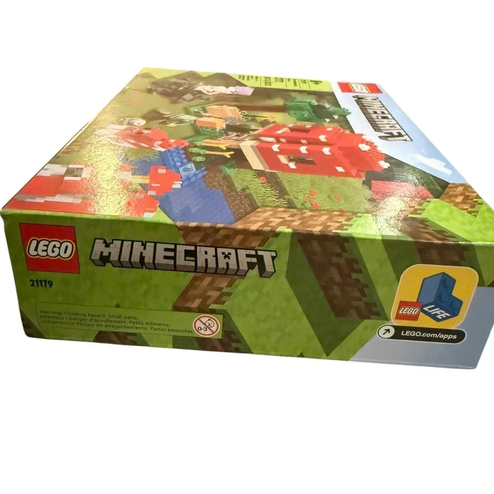 NIB LEGO Minecraft The Mushroom House 21179 Building Toy Set  NEW SEALED Retired